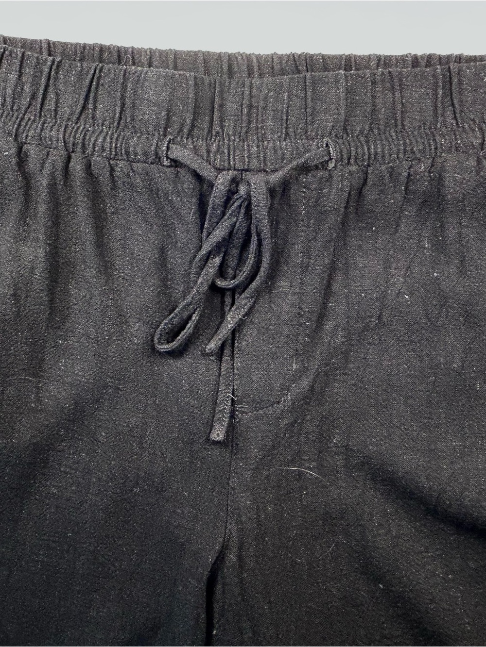Reitmans Wide Leg Linen Blend Pants Coastal Minimalist Black Petite Small - Picture 11 of 13